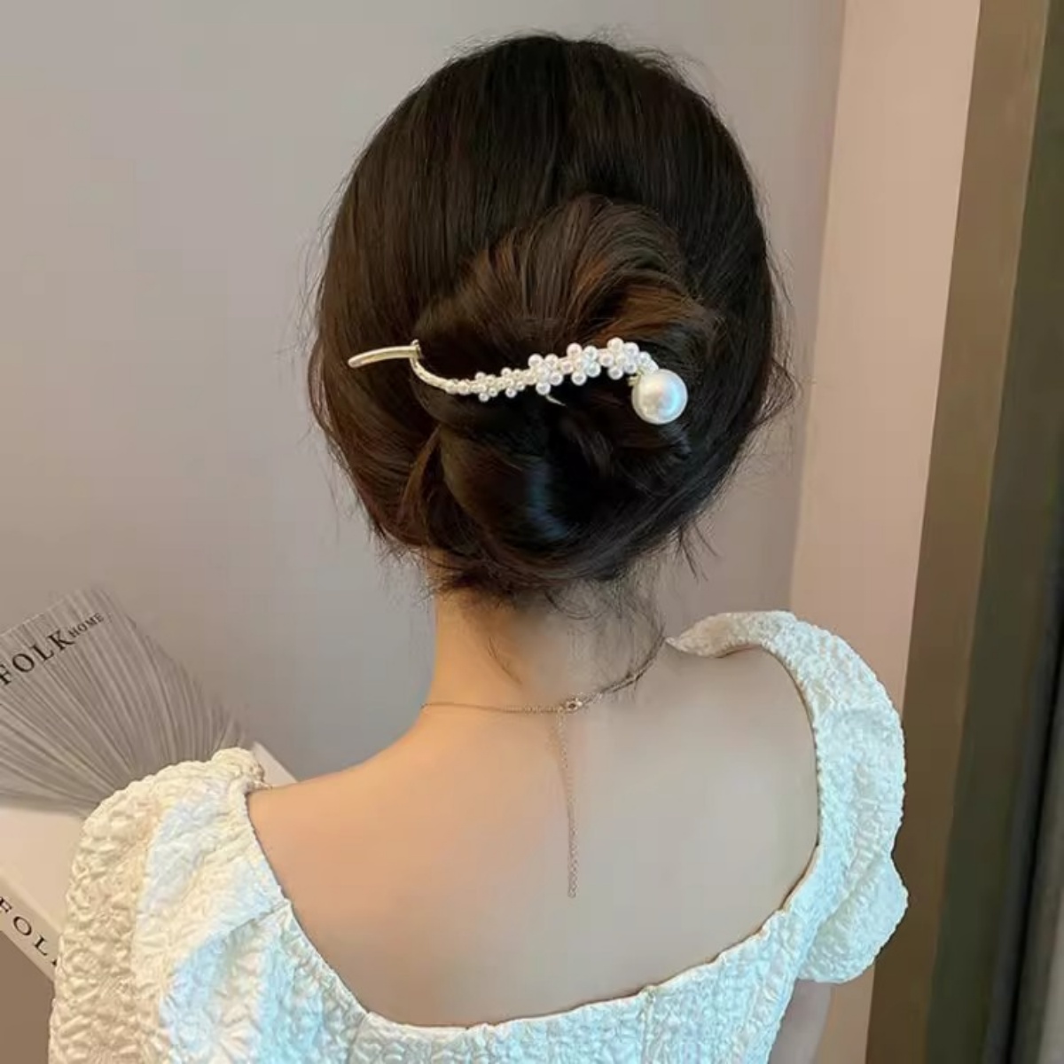 Elegant Glitter Pearl Hair Cli - огляд і ціна Korean Daily Lifestyle