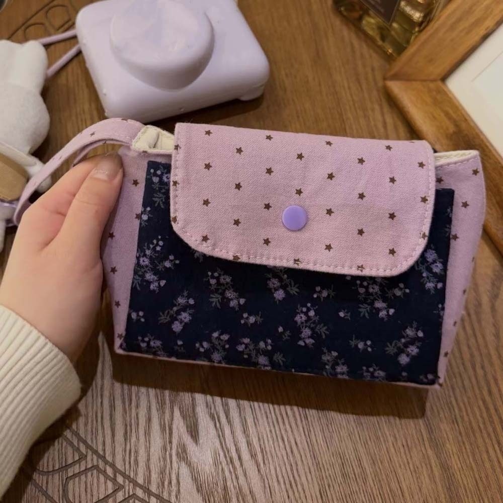 Purple Print Floral Makeup Bag - огляд і ціна The Korean Lifestyle