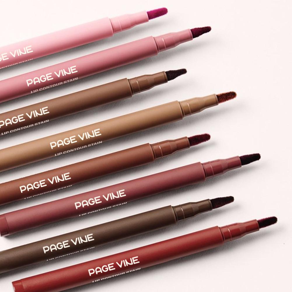 Velvet Matte Lip Contour Pen W - огляд і ціна Lip Tint Korean