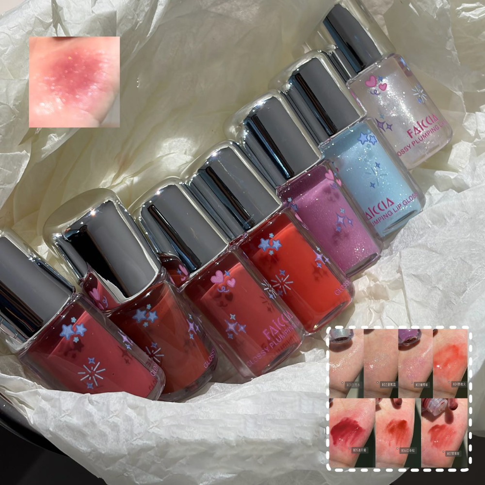 Baby Blue Sparkling Lip Gloss  - огляд і ціна Lip Tint Korean